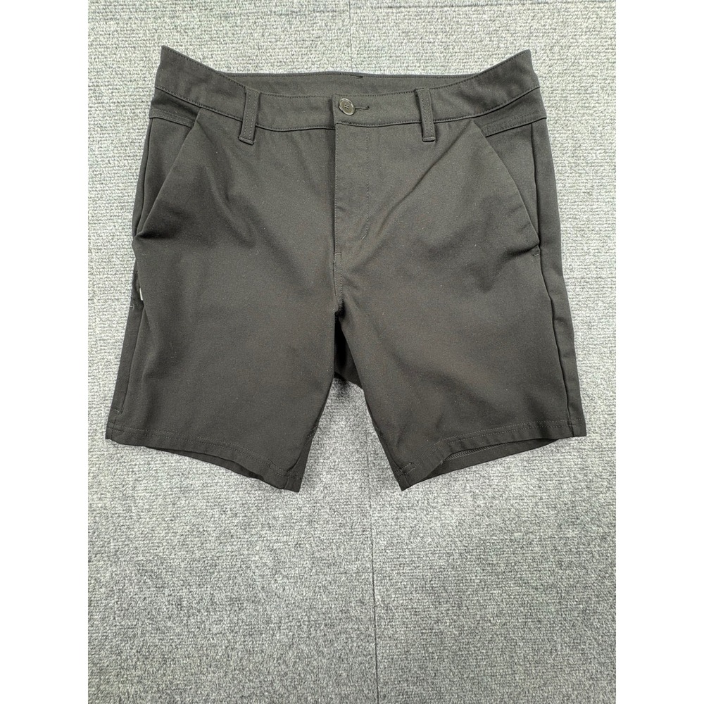 BYLT Premium Basics Everyday Shorts Mens 33 Black Stretch Casual Golf Chino